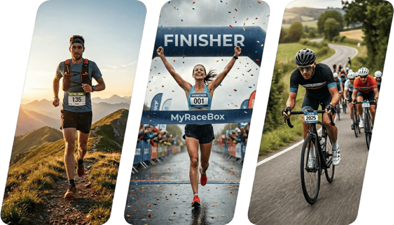 Coureur trail en montagne - MyRaceBox chèque cadeau sport